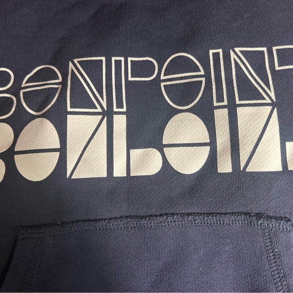 Bonpoint Cotton Logo Hoodie Navy Kids - Picture 2 of 4